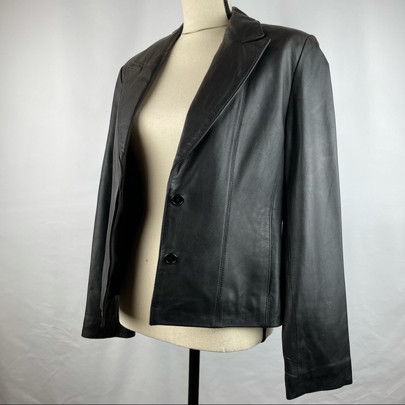 *SOLD Croft & Barrow Lambskin Leather Jacket-Blazer - Picture 14 of 16